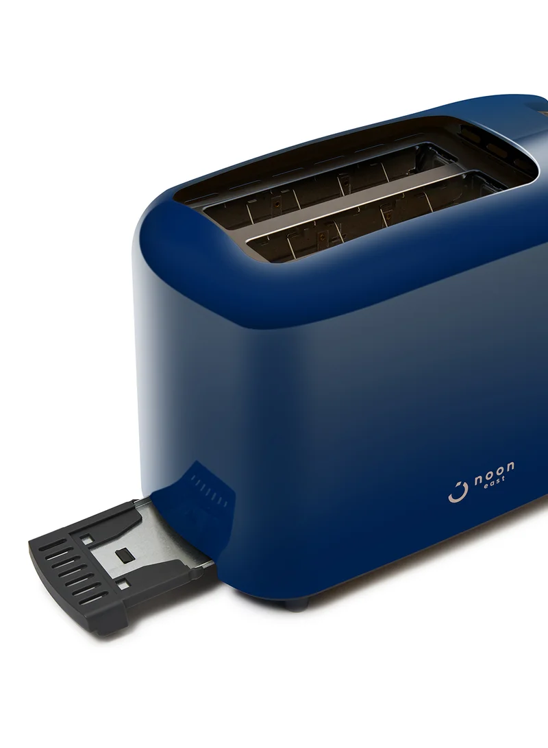 Noon East Bread Toaster - For 2 Slice- 700 W With Defrost Function- Dark Blue 700.0 W TA01105 Dark Blue