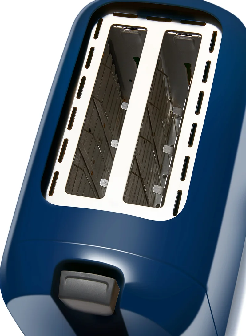 Noon East Bread Toaster - For 2 Slice- 700 W With Defrost Function- Dark Blue 700.0 W TA01105 Dark Blue