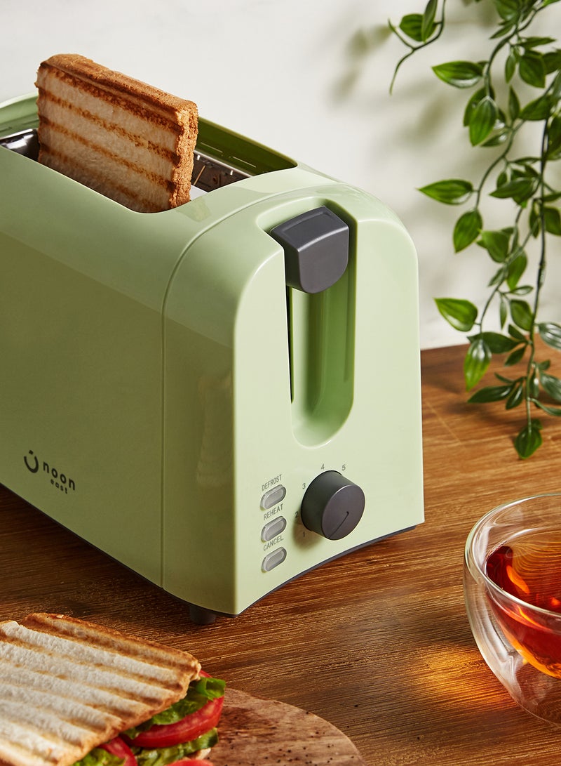 Noon East - Bread Toaster - For 2 Slice- 700 W With Defrost Function- Light Green 700.0 W TA01105 Light Green - Image 1