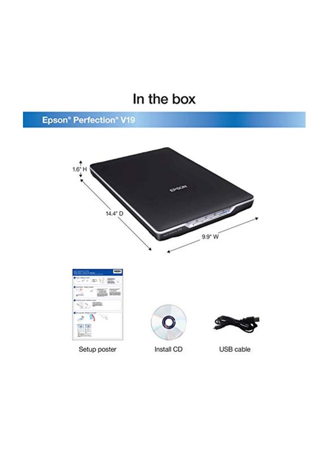 Photo And Document Scanner Black
