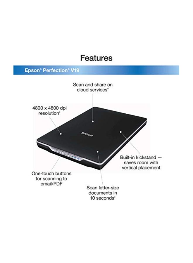 Photo And Document Scanner Black