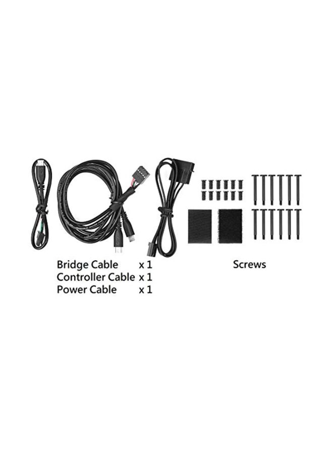 Thermaltake 3-Piece High Static Pressure Radiator LED Fan With Light Controller Black - Image 5