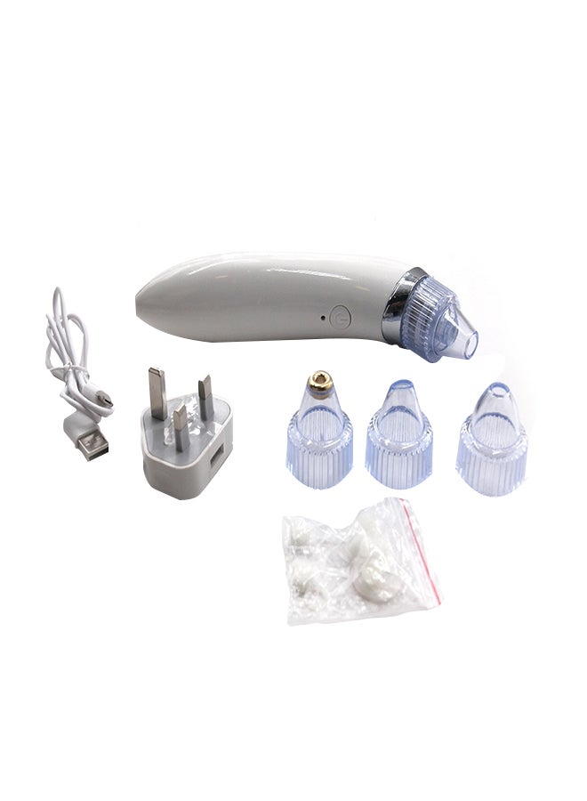 4-In-1 Blackhead Remover Device White/Clear - Image 1