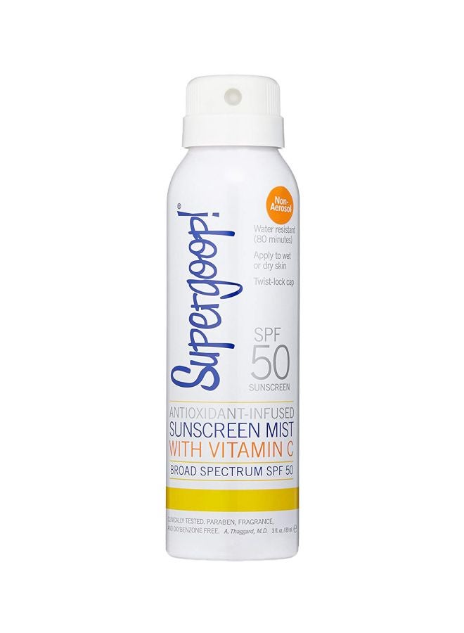 Supergoop Antioxidant-Infused Sunscreen Mist SPF50 - Image 1