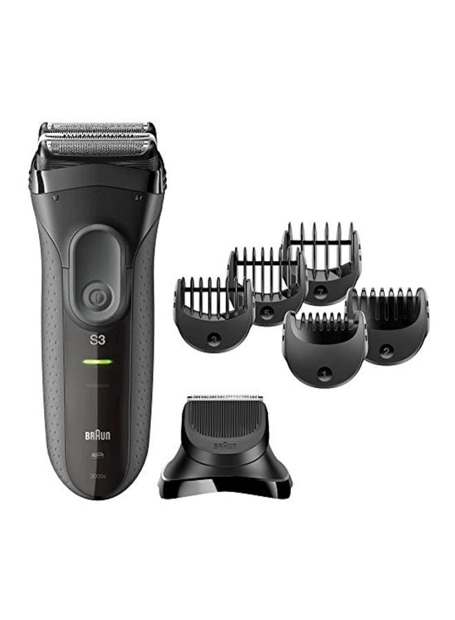 BRAUN 3 In 1 Electric Shaver With Precision Trimmer 5 Comb Attachment Black/Silver 2.24 x 6.1 x 8.74inch - Image 2