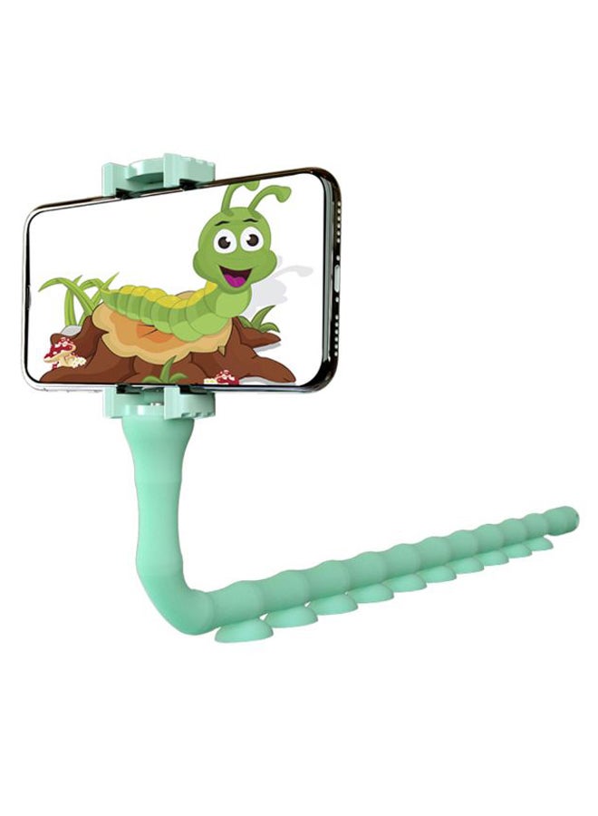 Anti Slip Selfie Stick Phone Holder Mount Green - Image 1