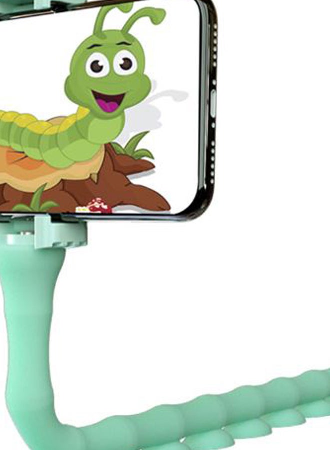Anti Slip Selfie Stick Phone Holder Mount Green - Image 2