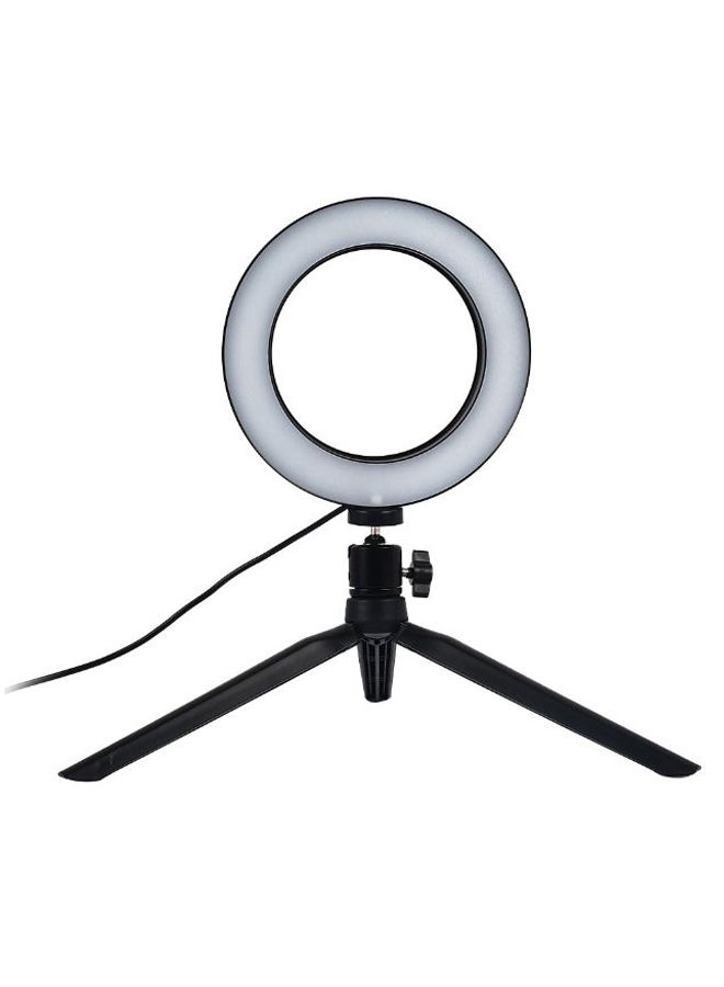 حامل لحلقة الإضاءة LED قابل للتعديل أسود / أبيض كريمي - Image 1