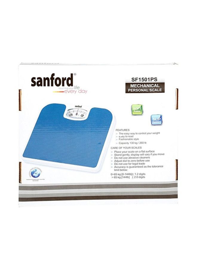 Sanford - Mechanical Personal Scale 136kg SF1501PS Blue - Image 1