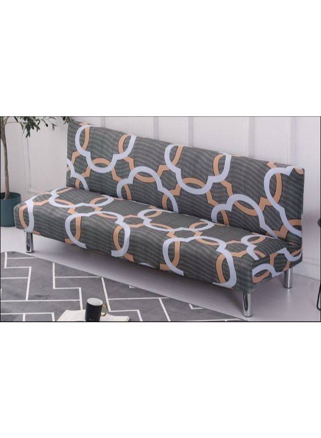 Home Folding Simple Super Soft Sofa Slipcover Grey/White/Beige One Size 