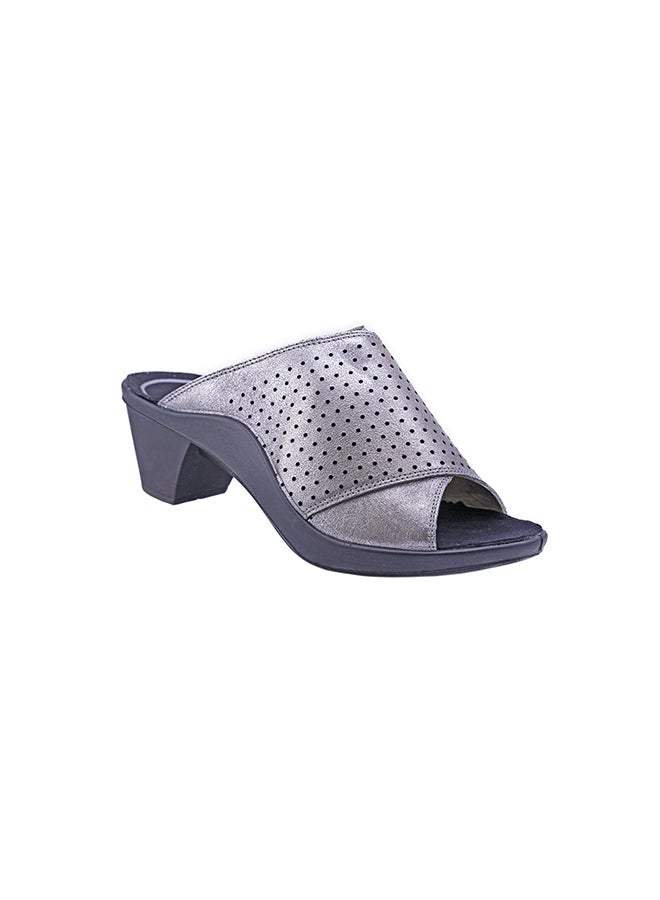 ROMIKA - Leather Slip On Pumps Silver - Image 1