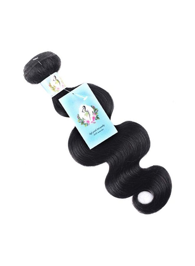 Baby Young Long Wavy Human Hair Extension Natural Black 24inch  - Image 2