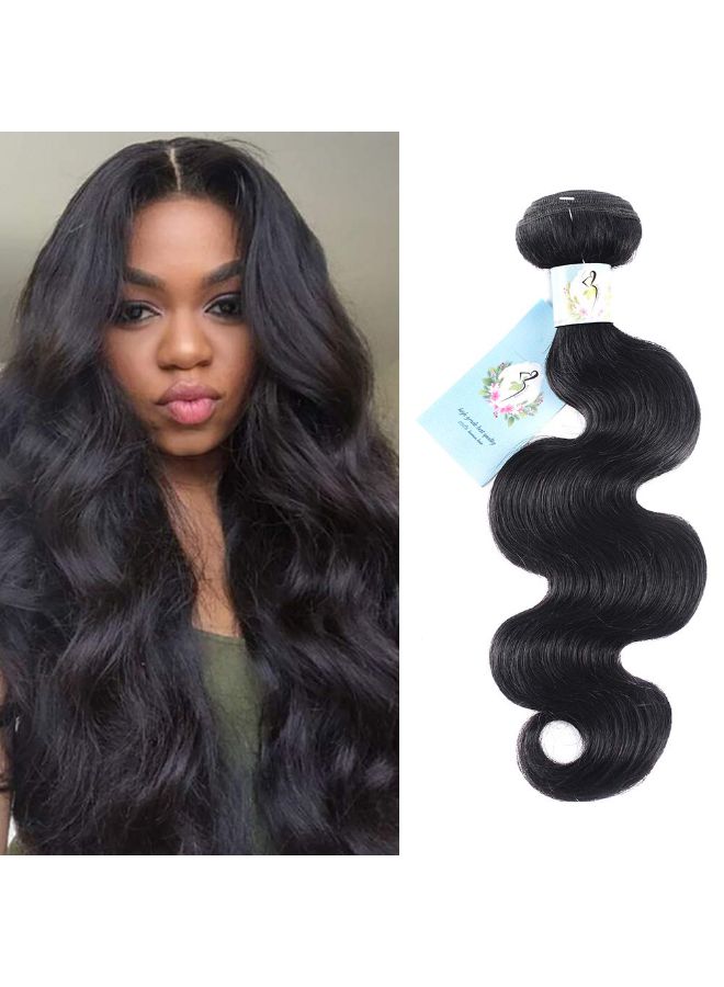 Baby Young Medium Wavy Human Hair Extension Natural Black 22inch  - Image 2