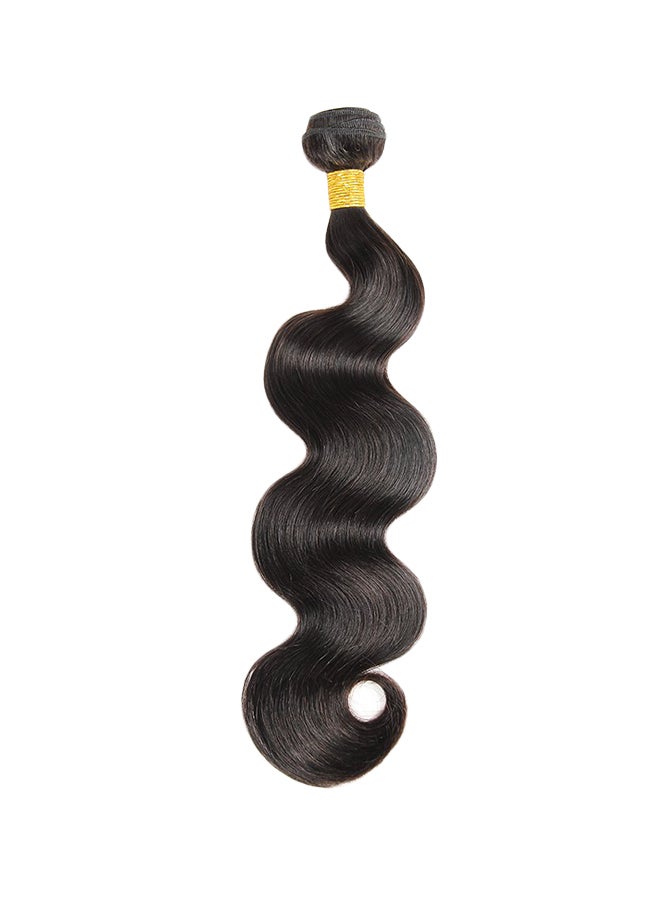 JIAMEISI - Short Wavy Human Hair Wig Black 12inch - Image 1