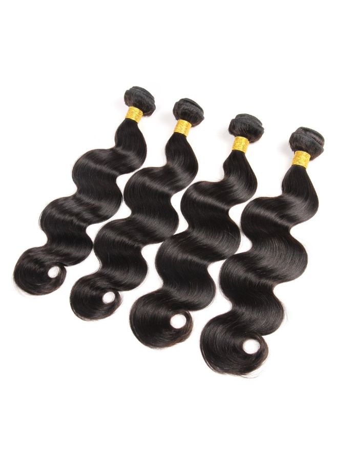 JIAMEISI - Short Wavy Human Hair Wig Black 12inch - Image 1