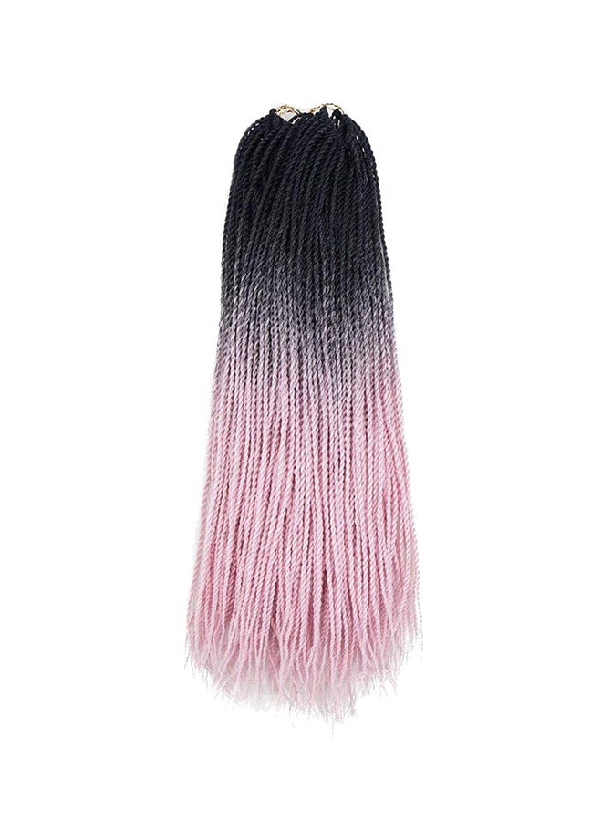 Yolana - 6-Piece Long Wavy Hair Extension Black/Pink 24inch - Image 1
