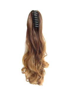 Beauty Wig World Long Wave Curly Claw Ponytail Clip On/in Hair Extension Brown 21inch  - Image 1