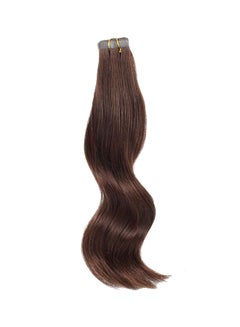 أيه بي أتس أميزنغ بيوتي هير وصلة شعر طبيعي مموج متوسط الطول - 20 قطعة بني غامق 16بوصة  - Image 1