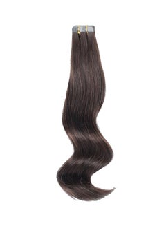 أيه بي أتس أميزنغ بيوتي هير وصلة شعر طبيعي مموج متوسط الطول - 20 قطعة بني قاتم 18بوصة  - Image 1