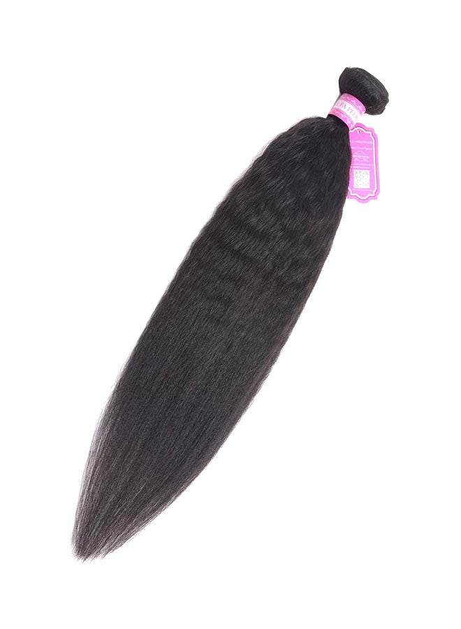 أودير وصلة شعر طبيعي أملس متوسط الطول أسود طبيعي 16بوصة - Image 1