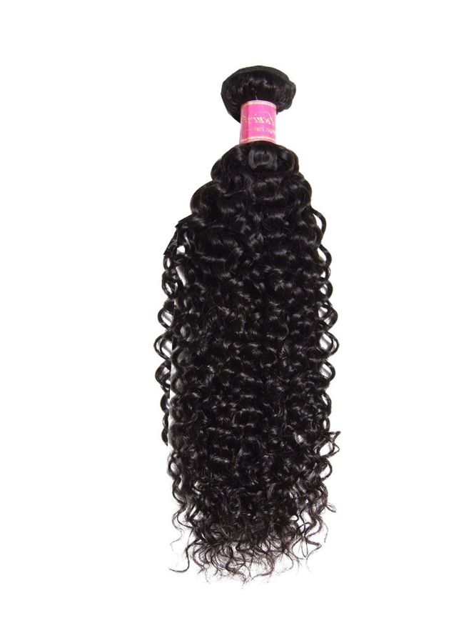Julia Hair 10A Curly Natural Hair Extensions Black 14inch  - Image 1