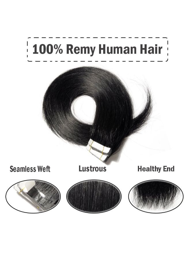 Hairro Pack Of 40 Long Straight Hair Extension With Double Sided Tape 14inch - Image 2