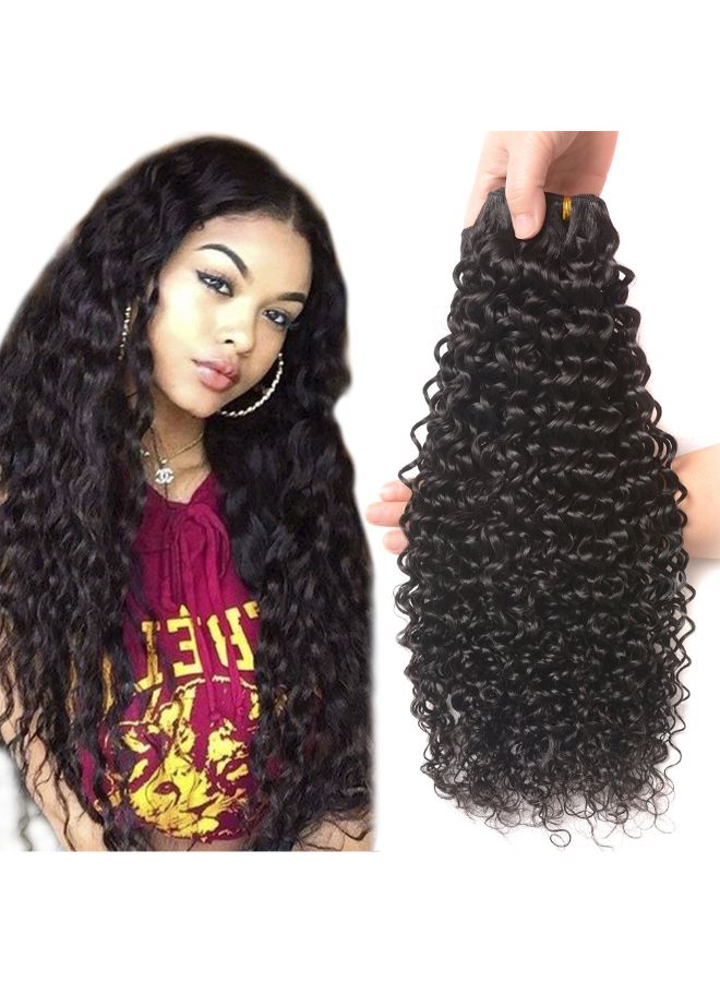 ريساكا وصلة شعر طبيعي مموج متوسط الطول أسود طبيعي 14بوصة - Image 3