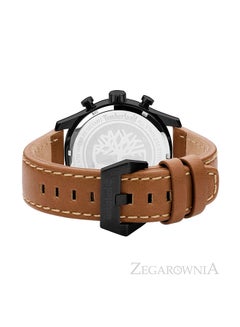 Timberland men WESTBOROUGH Leather Band Chronograph Wrist Watch 44 mm - Tan - T TBL15633JSB-02  - Image 2