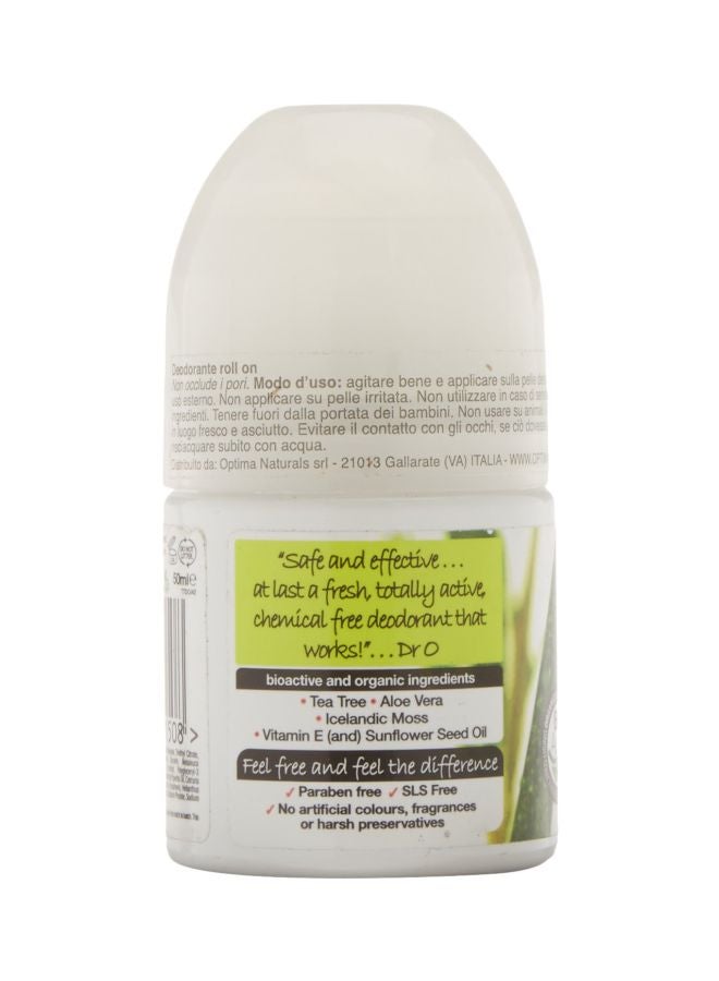 dr.organic - Tea Tree Deodorant Roll-On 50ml - Image 1