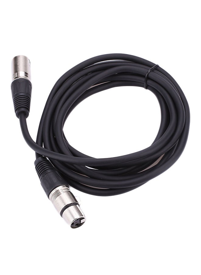Microphone Mixer XLR Balanced Patch Flex Cable Lead Black