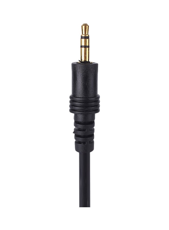 3.5mm AUX Male To Male AV Cable Black  - Image 2