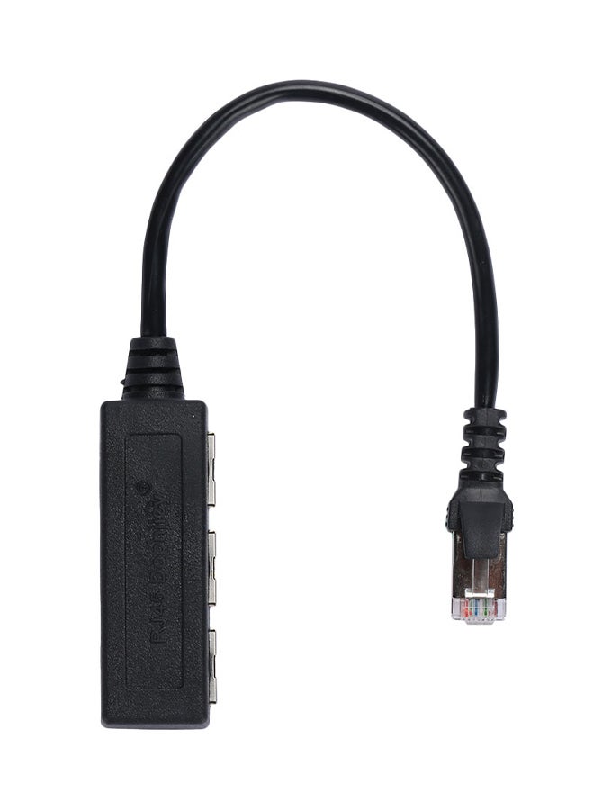 Ethernet LAN Splitter 1 To 3 Extender Black  - Image 2