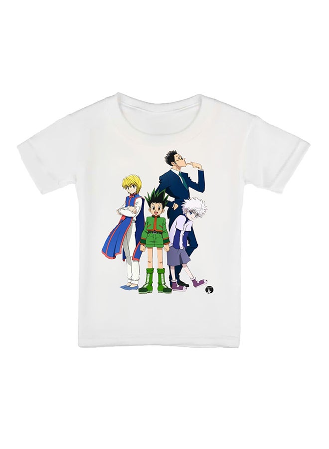 BP Anime Hunter X Printed Short Sleeves T-Shirt White  - Image 1