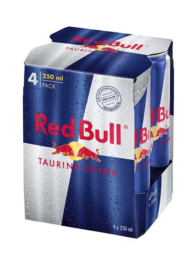 Red Bull - Taurine Energy Drink 250ml Pack of 4 - Image 1