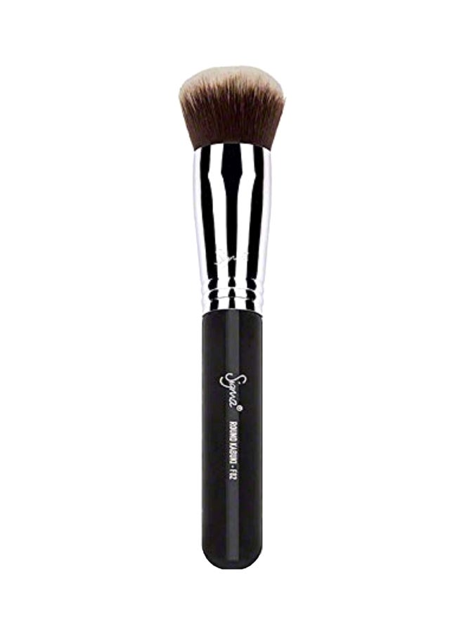 Round Kabuki Brush Black/Silver/Brown - v1571220682/N30960343A_1