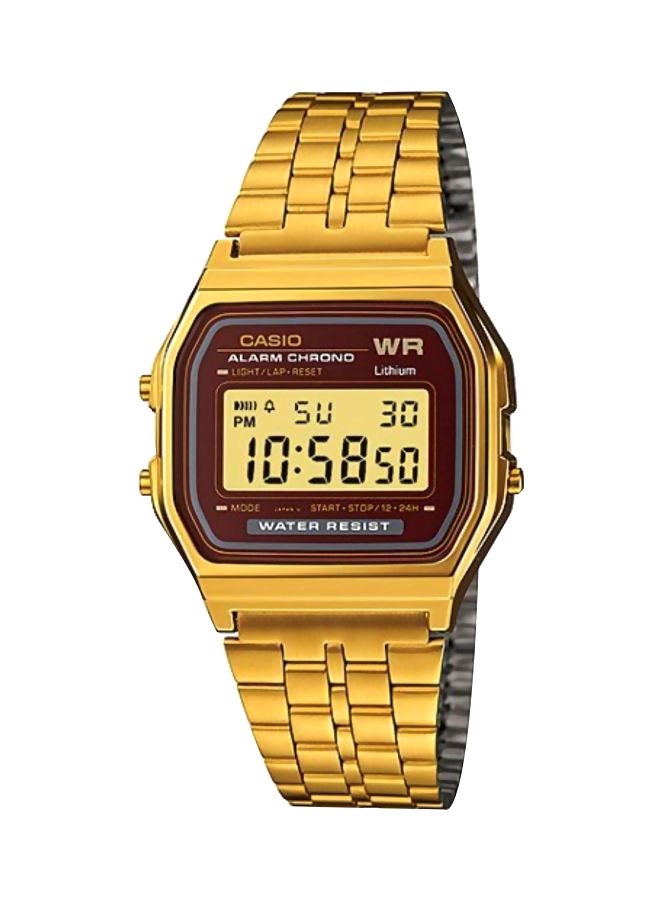CASIO Water Resistant Digital Watch A159WGEA-5EF - 33 mm - Gold - Image 1