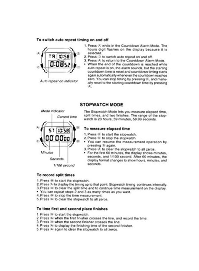 كاسيو ساعة يد رقمية مقاومة للماء طراز DW-5600E-1VDF للرجال - Image 5