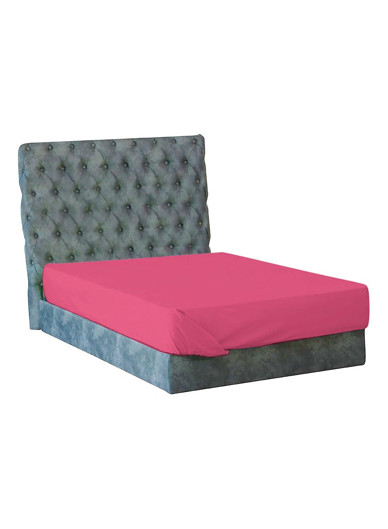 Lantique - Bed Sheet Cotton Fuchsia 140cm - Image 1