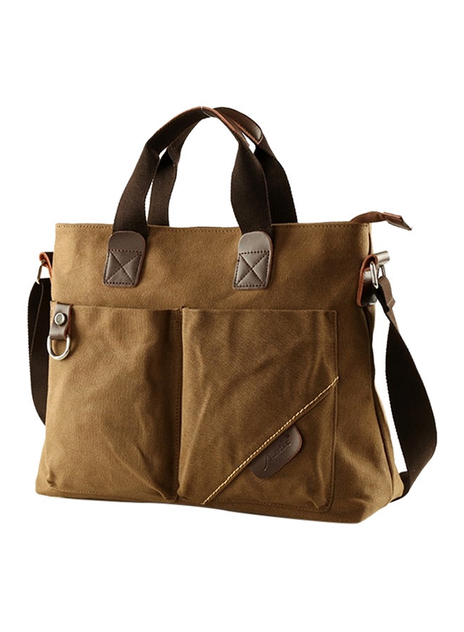 Portable Business Travel Messenger Bag Brown  - Image 1