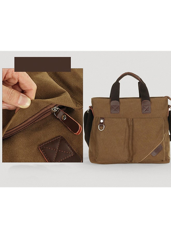 Portable Business Travel Messenger Bag Brown  - Image 3