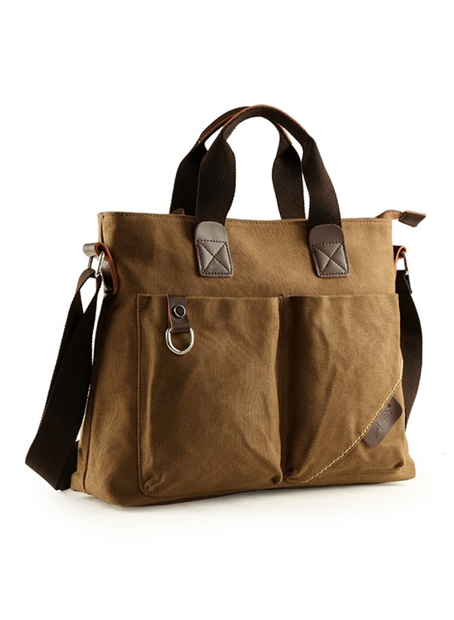 Portable Business Travel Messenger Bag Brown  - Image 2
