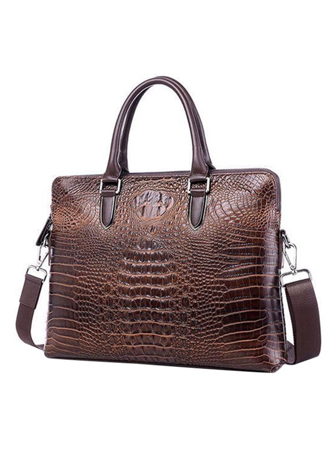 Portable Business Travel Messenger Bag Brown  - Image 1