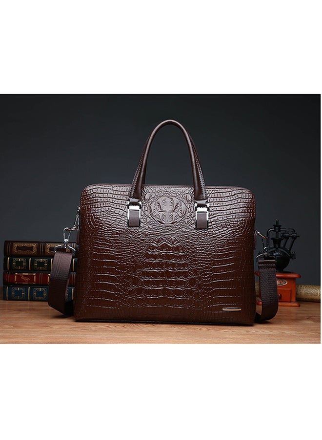 Portable Business Travel Messenger Bag Brown  - Image 2
