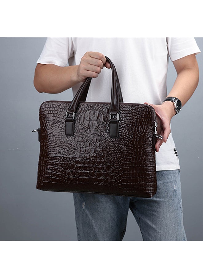 Portable Business Travel Messenger Bag Brown  - Image 3