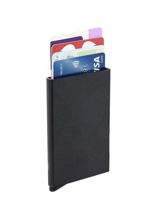 Chase Plus Full Aluminium Business Card Holder Black - Image 1