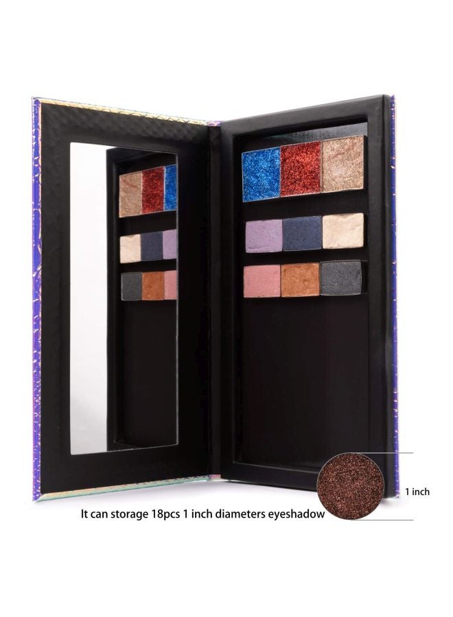 ألون علبة مكياج مغناطيسية فارغة على شكل حورية البحر الأسود / الأزرق - Image 3