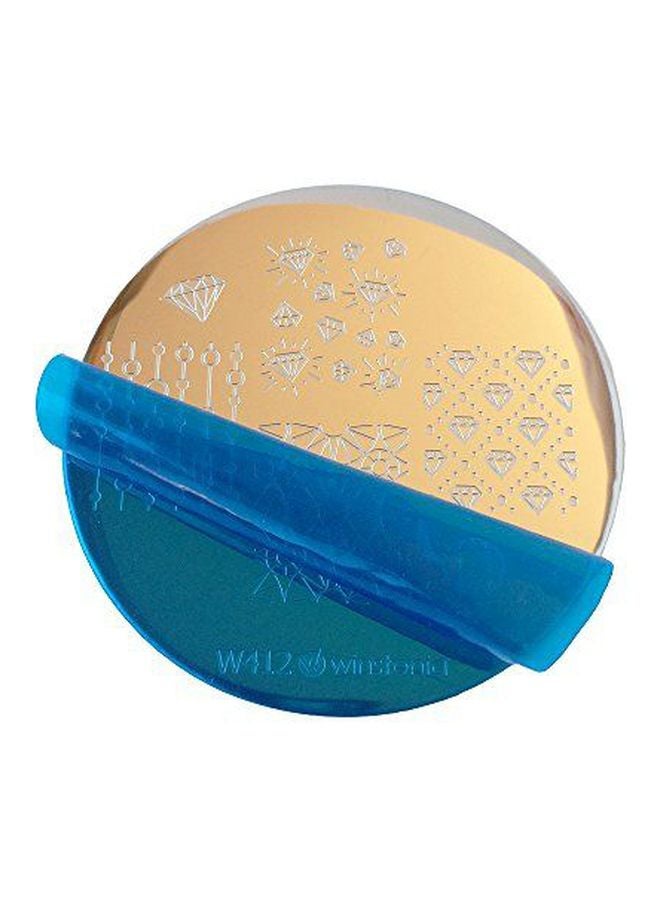 Winstonia 20-Piece Nail Art Stamping Set Black/Silver/Yellow - Image 1