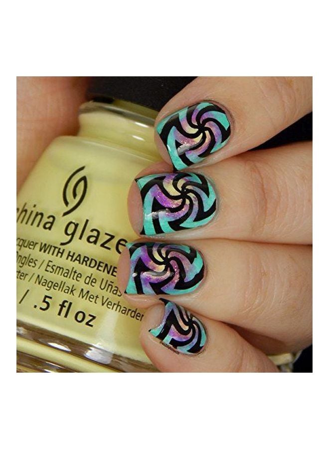 Winstonia 20-Piece Nail Art Stamping Set Black/Silver/Yellow - Image 4