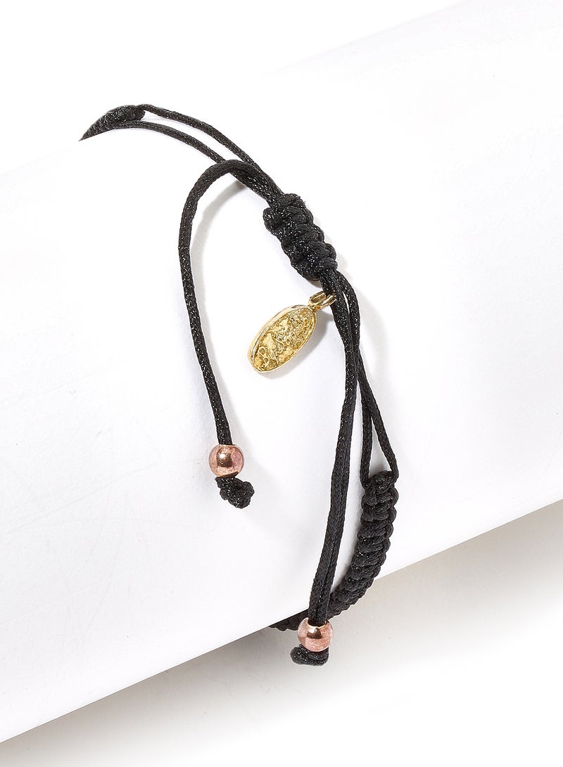 By Sophie 18 Karat Gold Plated Studded Charm Bracelet - Image 2