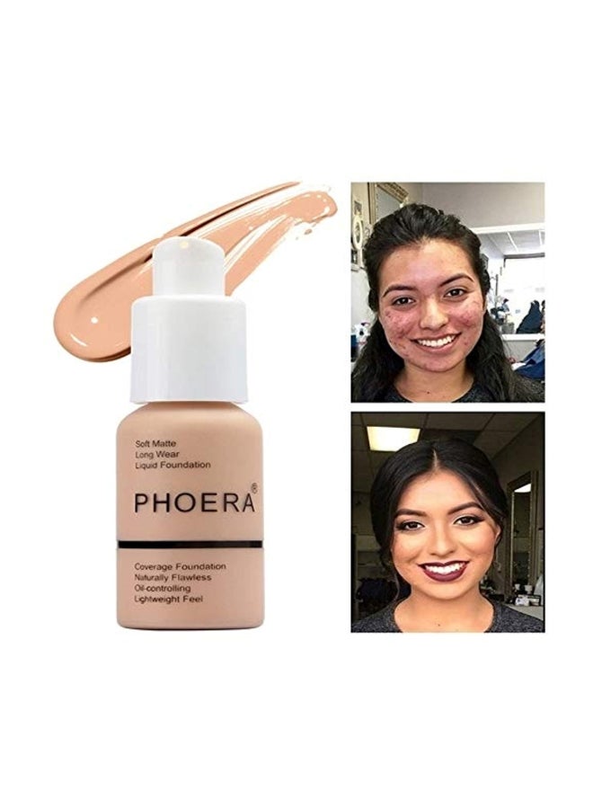 Phoera 2-Piece Matte Liquid Foundation Set 104 Buff Beige - Image 3